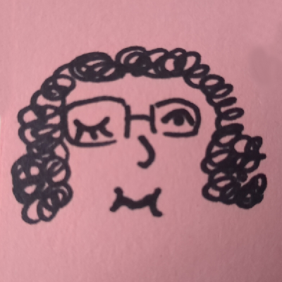 a lovingly drawing bagenzo on a pink background