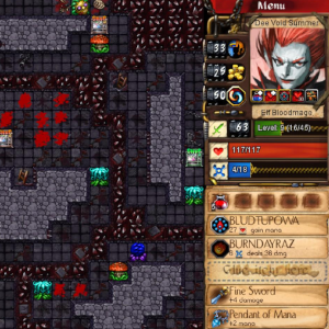 a grid of slaughtered monsters in a dungeon