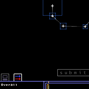 a blue and black computer interface