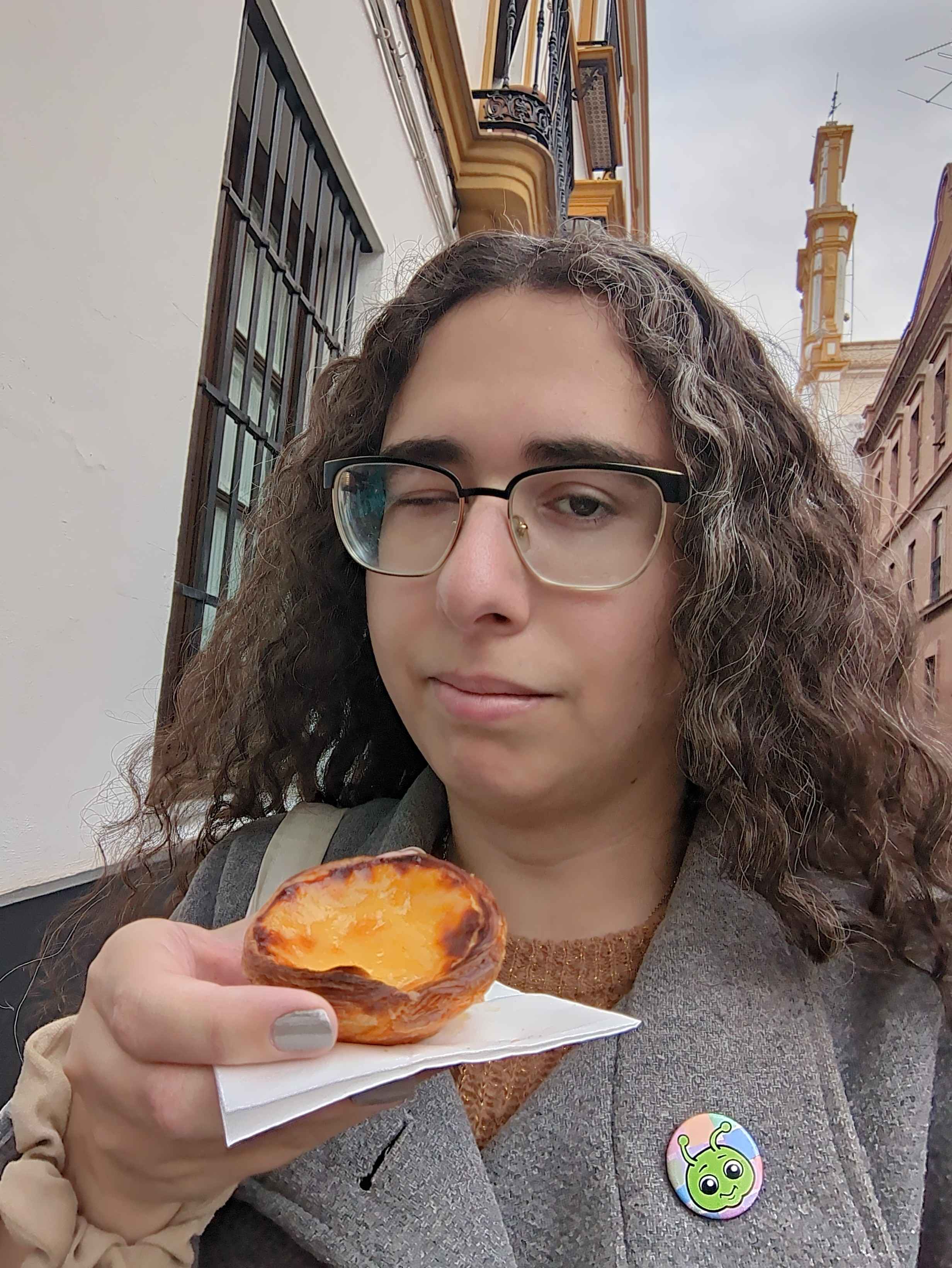 me holding a nata