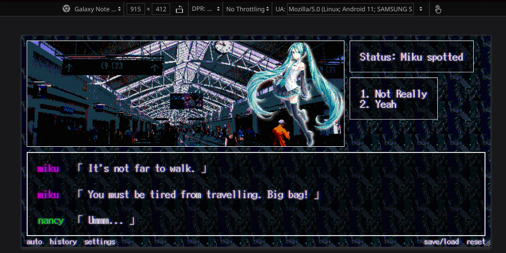 videotome in firefox mobile testing view
