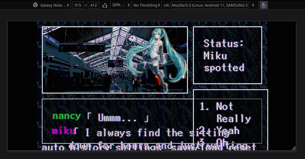 "videotome in firefox mobile view - it looks messed up"